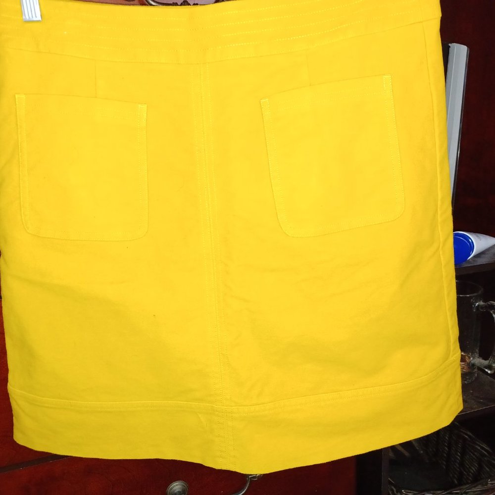 Boden Mini Skirt Gold Never Worn